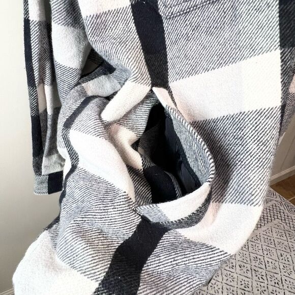 Lucky Brand Plaid Shacket Button Front Flannel Large - Picture 5 of 13